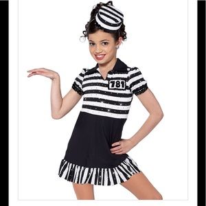 A Wish Come True Dance Costume Jailhouse Rock Sz S